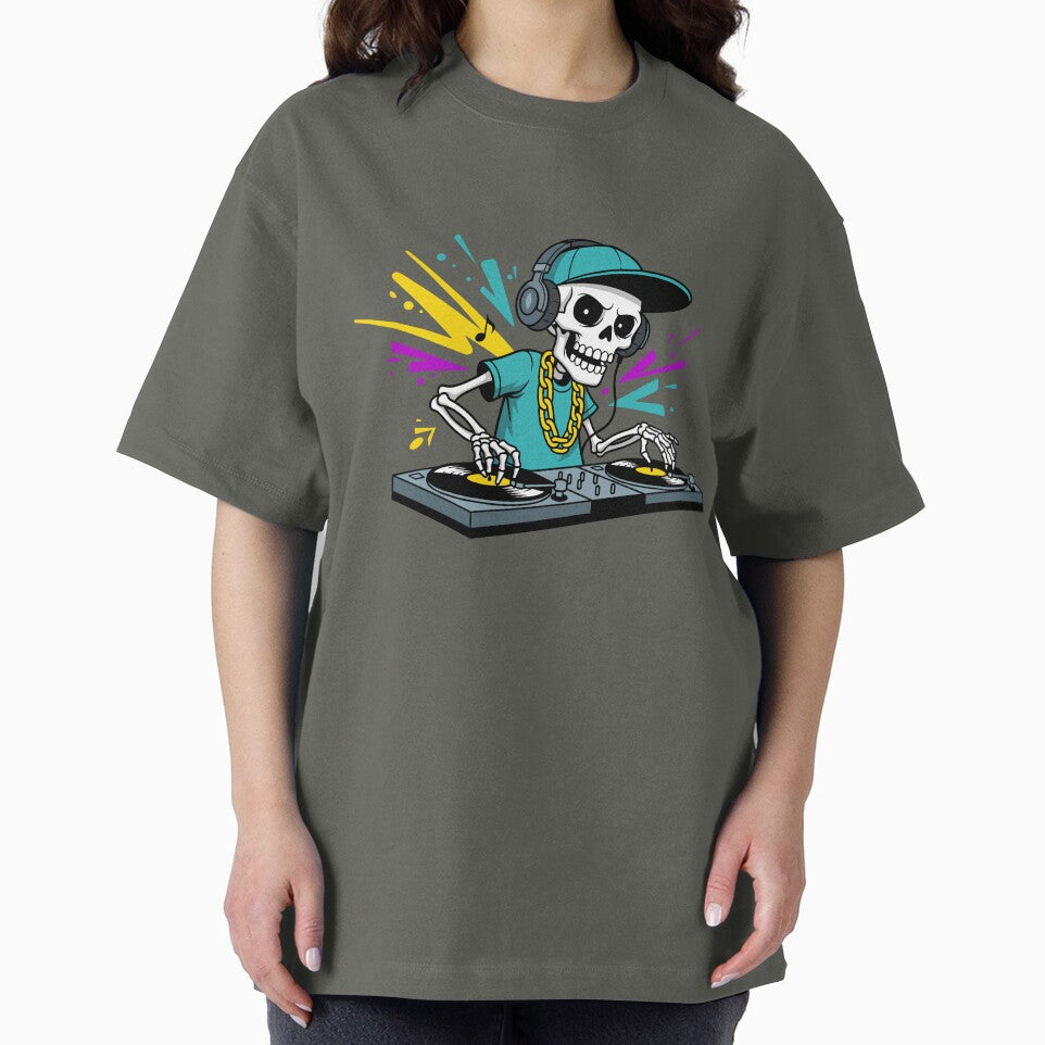 DJ Skull Street Style Graffiti Colorful Design by Junasaji T-Shirts, Hoodie, Sweatshirt | BlankRebels.com (Image 2)