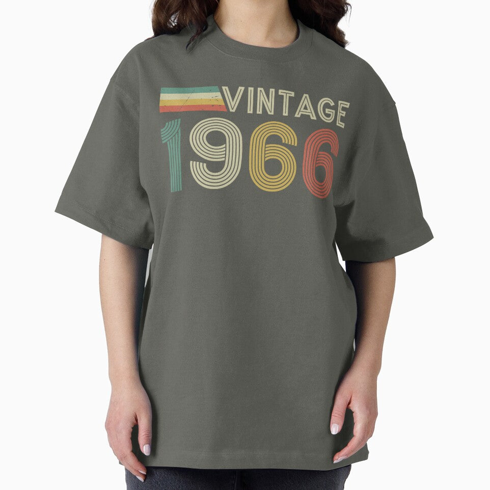 60th Birthday Shirt Mens Vintage 1966 Retro Style 60th Birthday Gift Idea for Men by LessIsLoud
