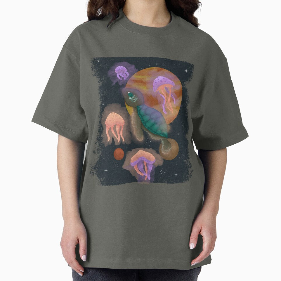 Turtle in galaxy by Basiinaa T-Shirts, Hoodie, Sweatshirt | BlankRebels.com (Image 2)
