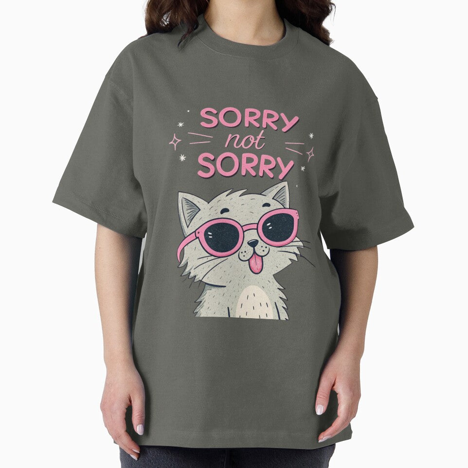 Sorry Not Sorry - Sassy Cat Design by Artiviose T-Shirts, Hoodie, Sweatshirt | BlankRebels.com (Image 2)