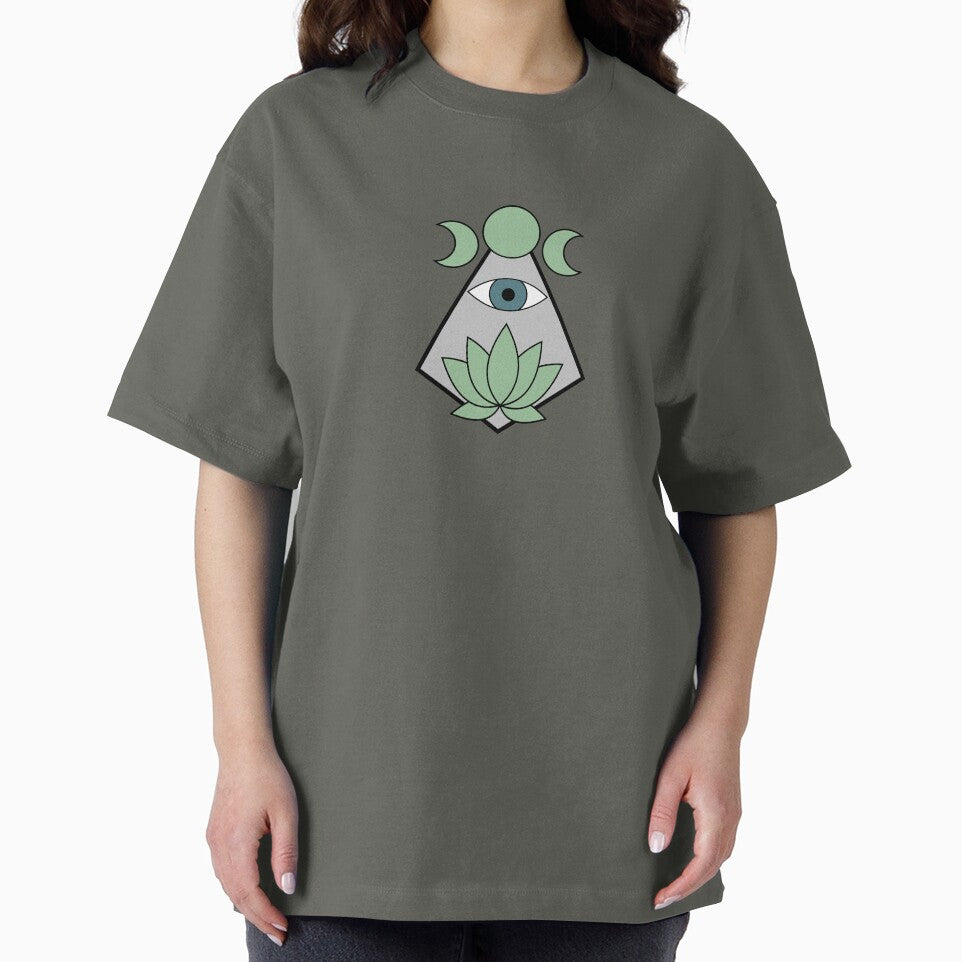 Lotus Eye - Light Green & Dark Blue by TheeForestFox Shop T-Shirts, Hoodie, Sweatshirt | BlankRebels.com (Image 2)