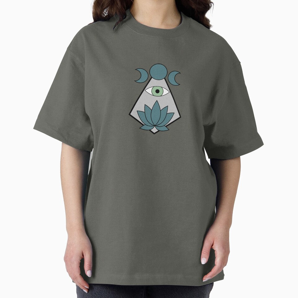 Lotus Eye - Dark Blue & Light Green by TheeForestFox Shop T-Shirts, Hoodie, Sweatshirt | BlankRebels.com (Image 2)