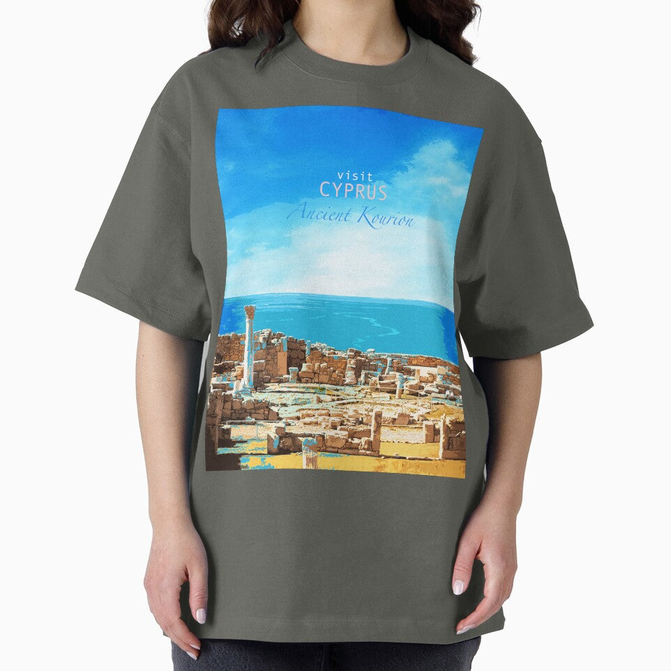 Travel Posters_Visit Cyprus_Ancient Kourion. by FanitsaArt