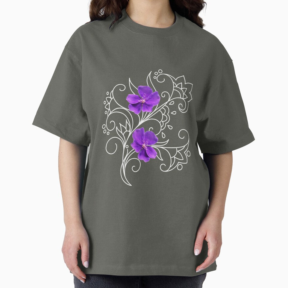 two violets on violet background by AlinNova T-Shirts, Hoodie, Sweatshirt | BlankRebels.com (Image 2)