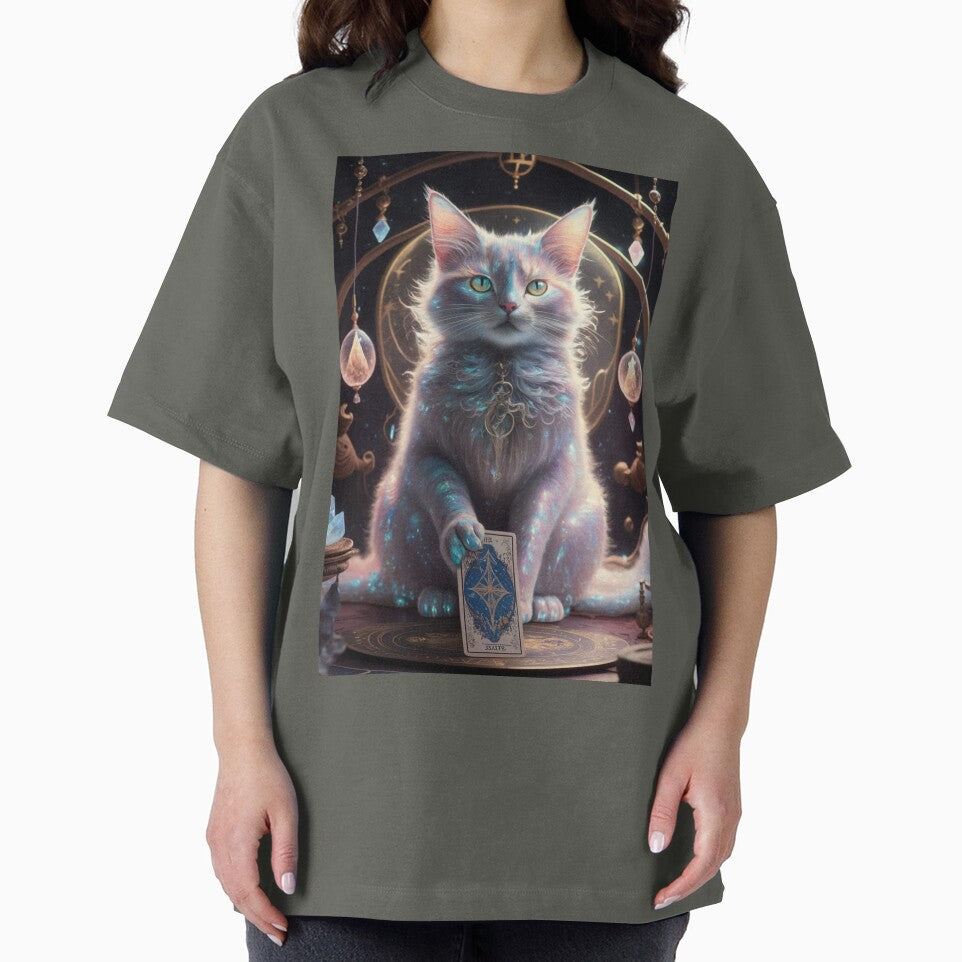 wisdom cat reading tarot card by MYSTAYA T-Shirts, Hoodie, Sweatshirt | BlankRebels.com (Image 2)