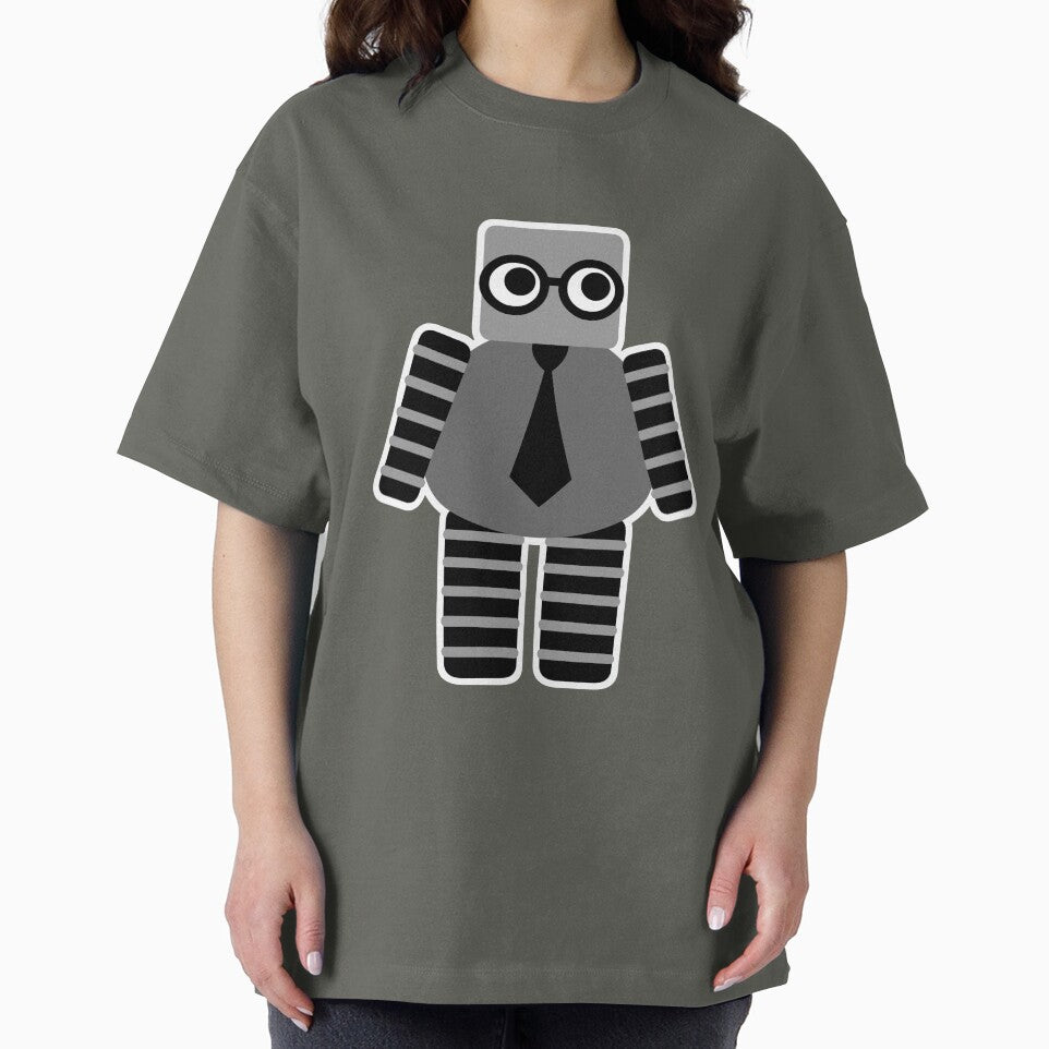 Cute Grey Geeky Robot by toxiferous T-Shirts, Hoodie, Sweatshirt | BlankRebels.com (Image 2)