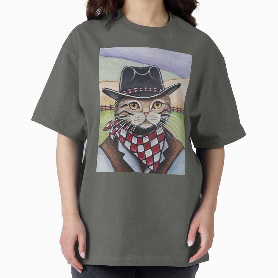 Cowboy Cat, “I wanna be a Cowboy!” by Meowerks! Animal Art By Lynn Landers-Dickinson T-Shirts, Hoodie, Sweatshirt (Image 2)