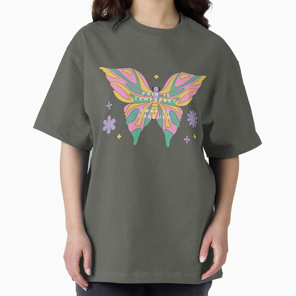 Pain is Temporary Swag is Forever - Quote Art by Arcane Orchid T-Shirts, Hoodie, Sweatshirt | BlankRebels.com (Image 2)