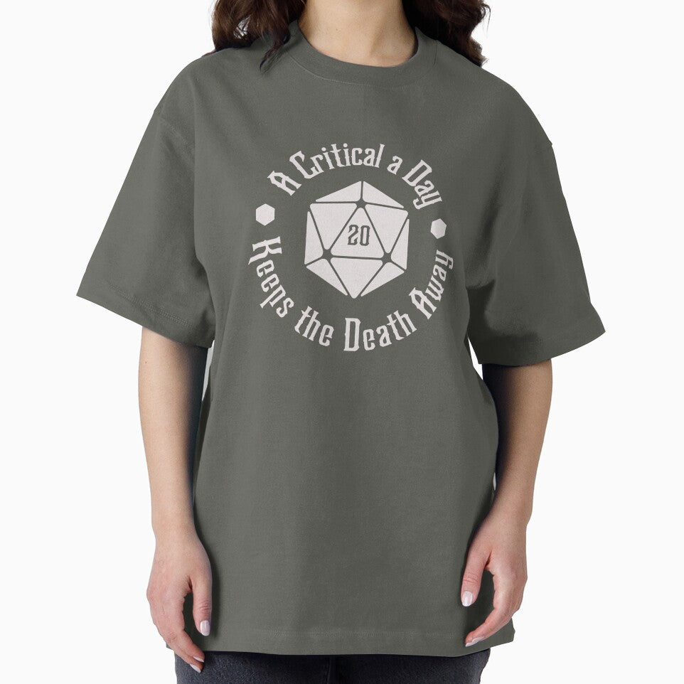 Light D20 A Critical a Day Keeps the Death Away by wolfkin-design T-Shirts, Hoodie, Sweatshirt | BlankRebels.com (Image 2)