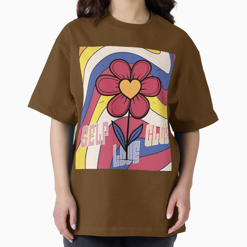Embrace Self-Care with the Hippie Flower 'Self Love Club' Design by CraftedConcepts T-Shirts, Hoodie, Sweatshirt (Image 2)