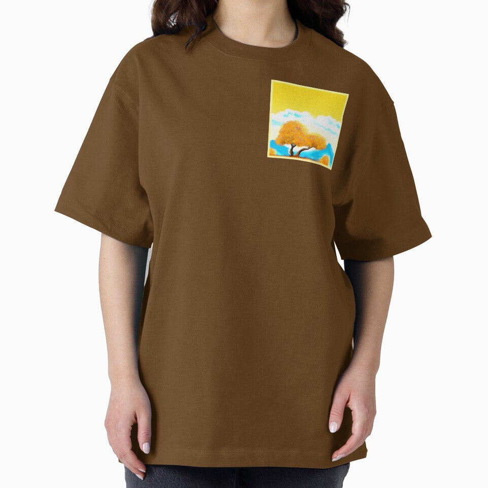 "Orange Colored Nature" Cute Painting. Buy Now by Health And Fitness Posts e-Store T-Shirts, Hoodie, Sweatshirt (Image 2)