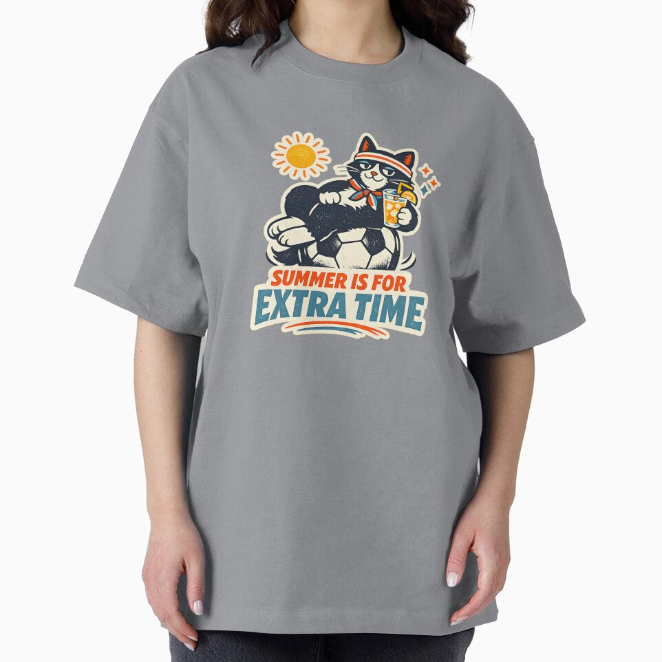 Retro Summer Soccer Tuxedo Cat by RexNoise
