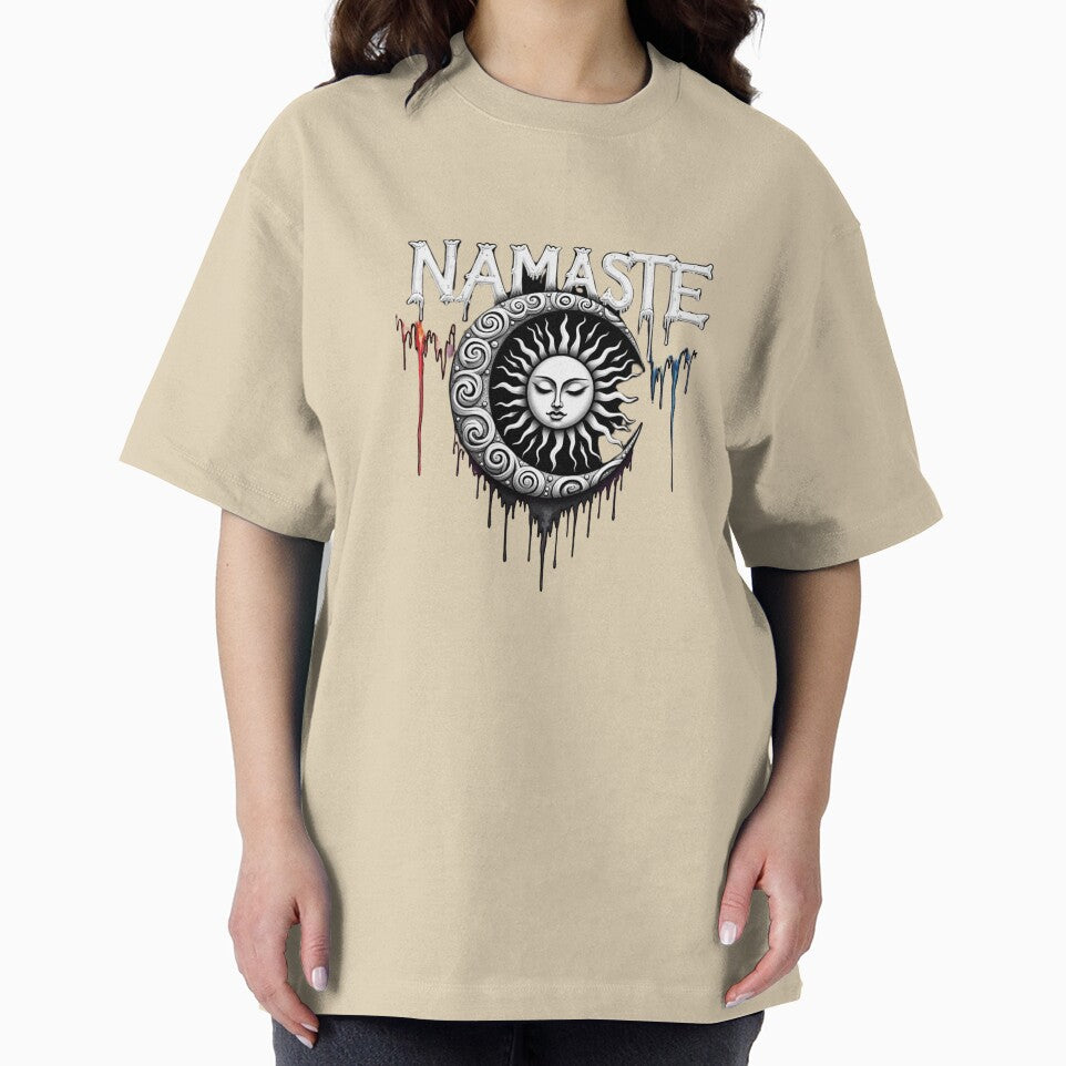 Mystic Celestial Namaste Sun and Moon by Posiheal26 T-Shirts, Hoodie, Sweatshirt | BlankRebels.com (Image 2)