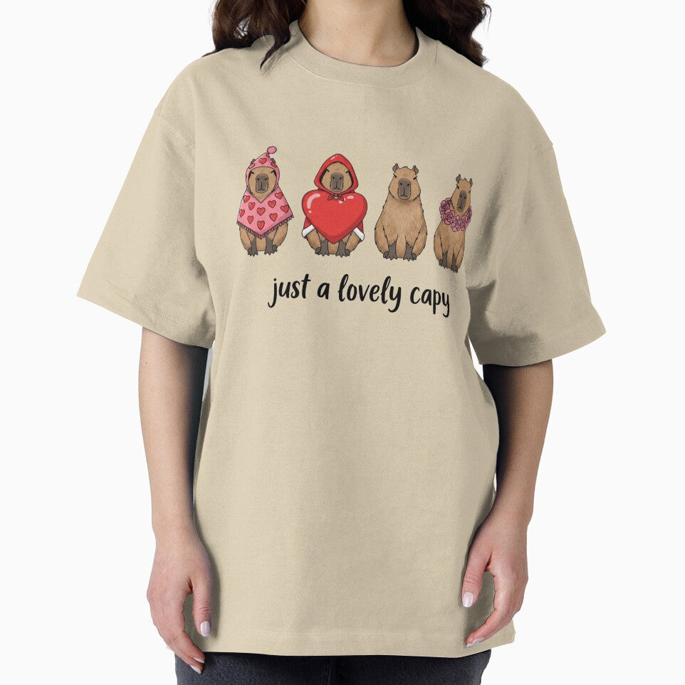 Just a Lovely Capybara Valentine by Brielprints T-Shirts, Hoodie, Sweatshirt | BlankRebels.com (Image 2)