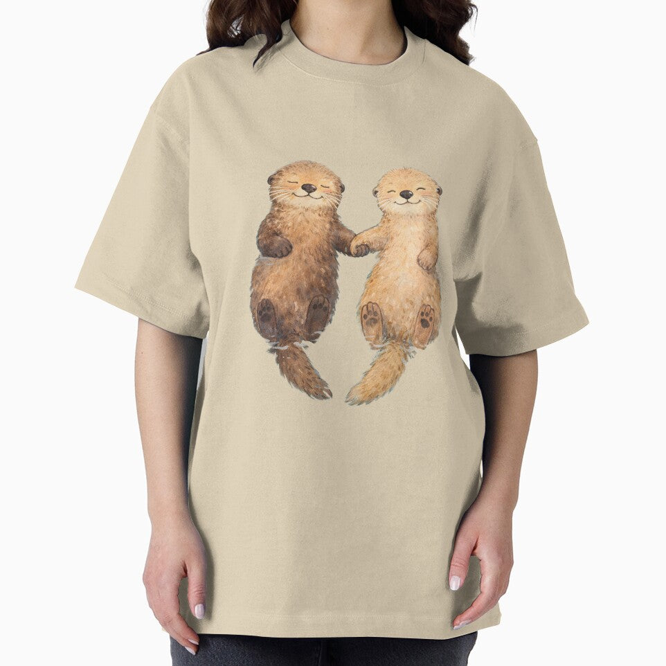 Otter Love romantic animals holding hands by MiowandMolly T-Shirts, Hoodie, Sweatshirt | BlankRebels.com (Image 2)
