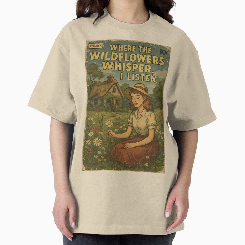 Cottagecore Aesthetic: Whispering Wildflowers by bapupa T-Shirts, Hoodie, Sweatshirt | BlankRebels.com (Image 2)