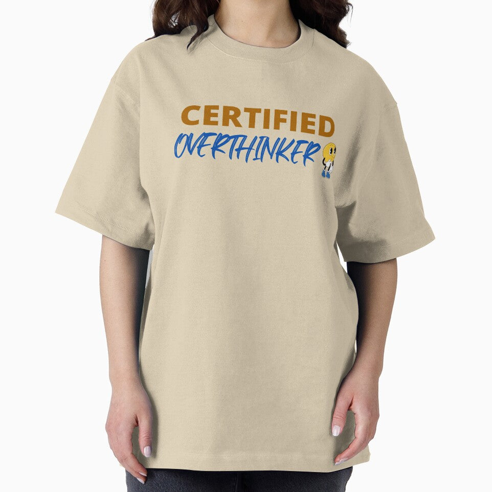 Overthinking Kills Happiness - Certified Overthinker by Varunvij T-Shirts, Hoodie, Sweatshirt | BlankRebels.com (Image 2)