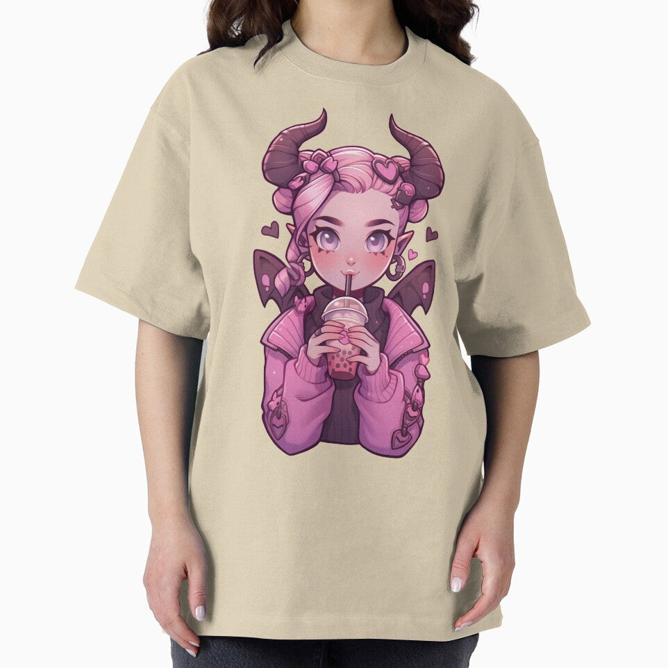 Lily, the bubble tea succubus by A-Artistries T-Shirts, Hoodie, Sweatshirt | BlankRebels.com (Image 2)