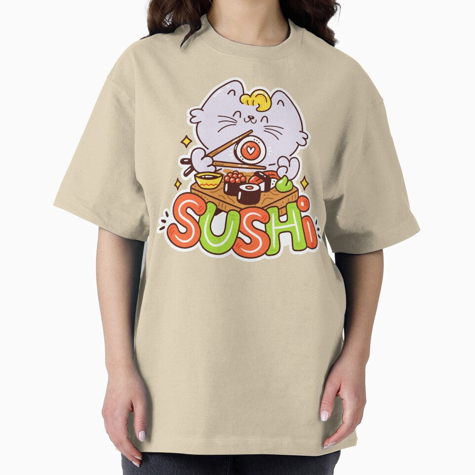 Sushi Cat by machmigo T-Shirts, Hoodie, Sweatshirt | BlankRebels.com (Image 2)