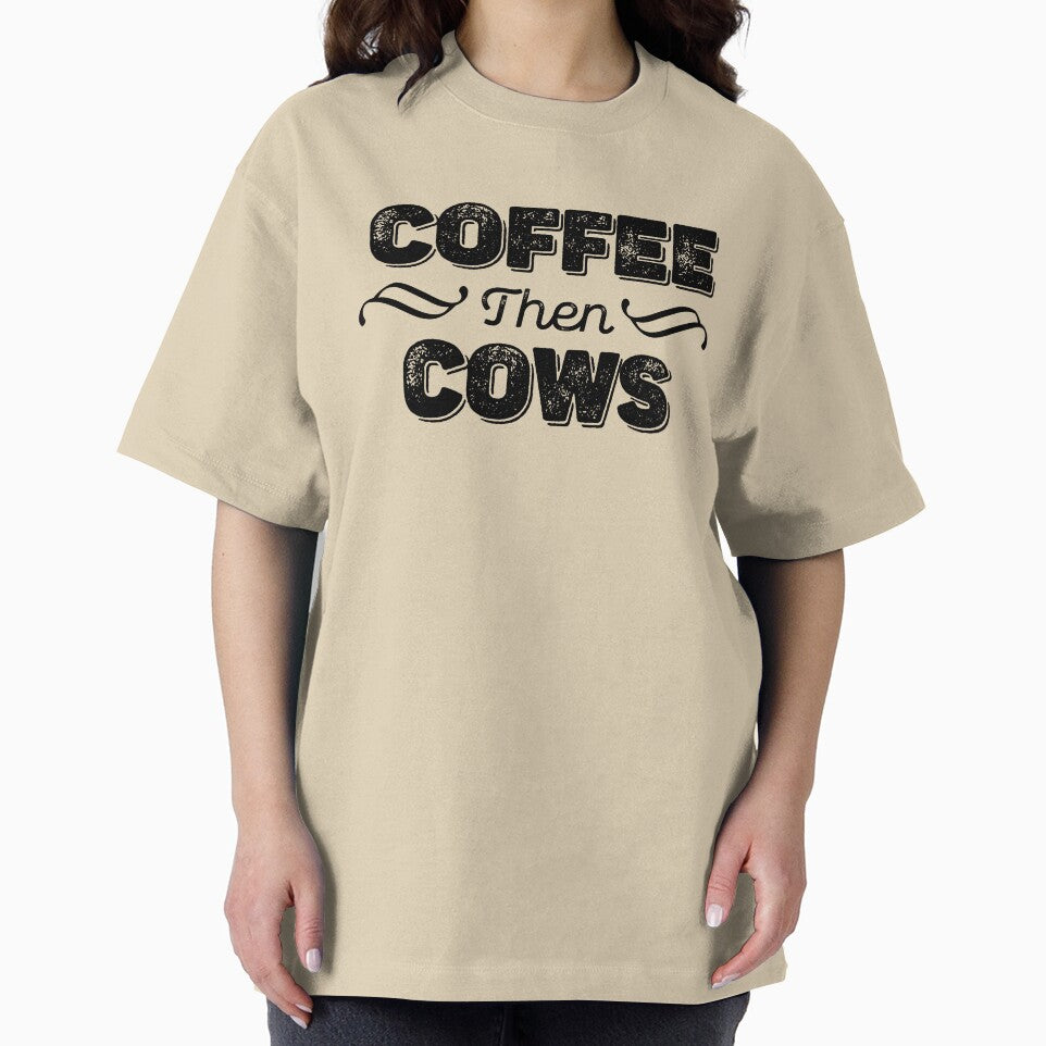Coffee then Cows Design (black version) by kickwear-com T-Shirts, Hoodie, Sweatshirt | BlankRebels.com (Image 2)