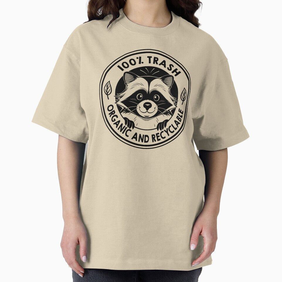 Raccoon 100% Trash Organic and Recyclable by Tobe Fonseca by Tobe Fonseca® T-Shirts, Hoodie, Sweatshirt (Image 2)