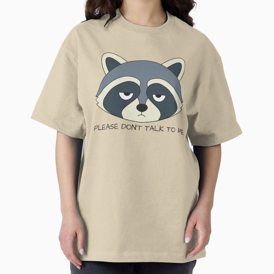 Funny Raccoon Sticker | Please Don't Talk To Me Introvert Humor by STEAM & DREAM T-Shirts, Hoodie, Sweatshirt (Image 2)