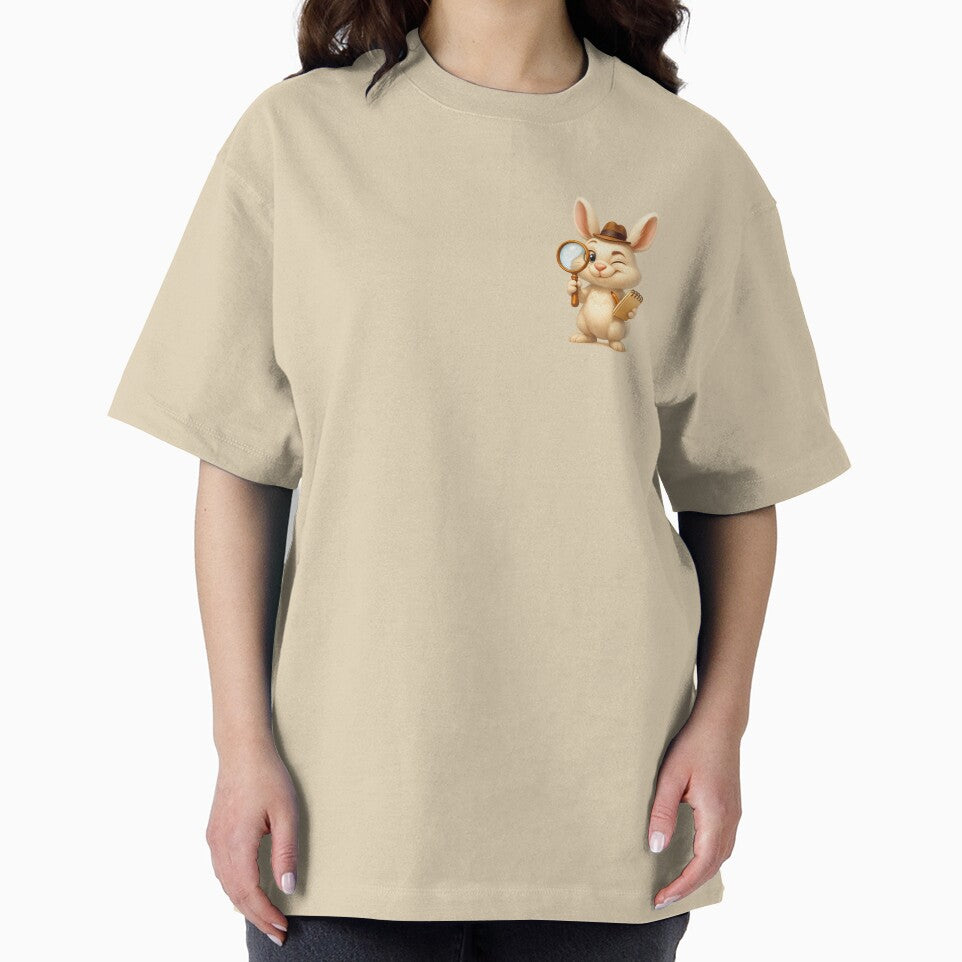 Detective Bunny Investigator T-Shirt – Cute Rabbit Apparel by MarandSviet Hoodie, Sweatshirt | BlankRebels.com (Image 2)