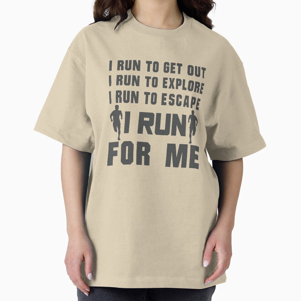 I Run To Get Out, I Run To Explore, I Run To Escape, I Run For Me - Funny Running Quotes -  Black, Yellow,... (Image 2)