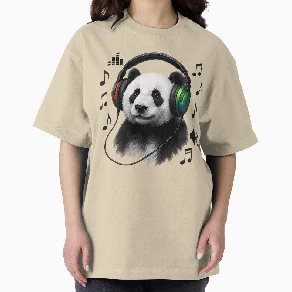 DJ Panda with Headphones - Music Lover Gift Art by DrawDrip T-Shirts, Hoodie, Sweatshirt | BlankRebels.com (Image 2)