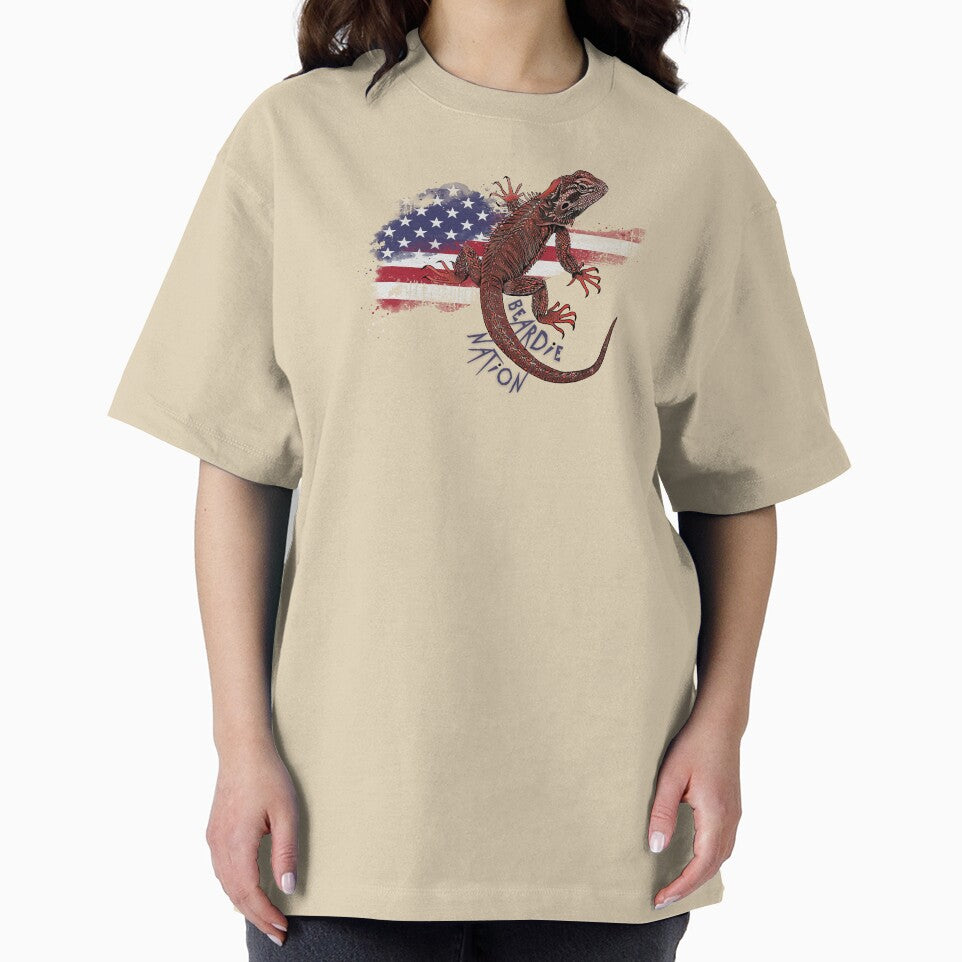 Patriotic Bearded Dragon - American Beardie by HausKatz T-Shirts, Hoodie, Sweatshirt | BlankRebels.com (Image 2)
