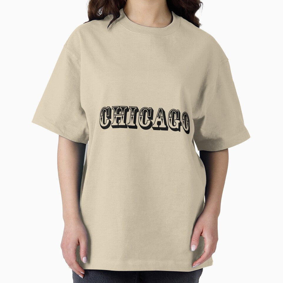Black and white chicago typography design. by azam207eb T-Shirts, Hoodie, Sweatshirt | BlankRebels.com (Image 2)