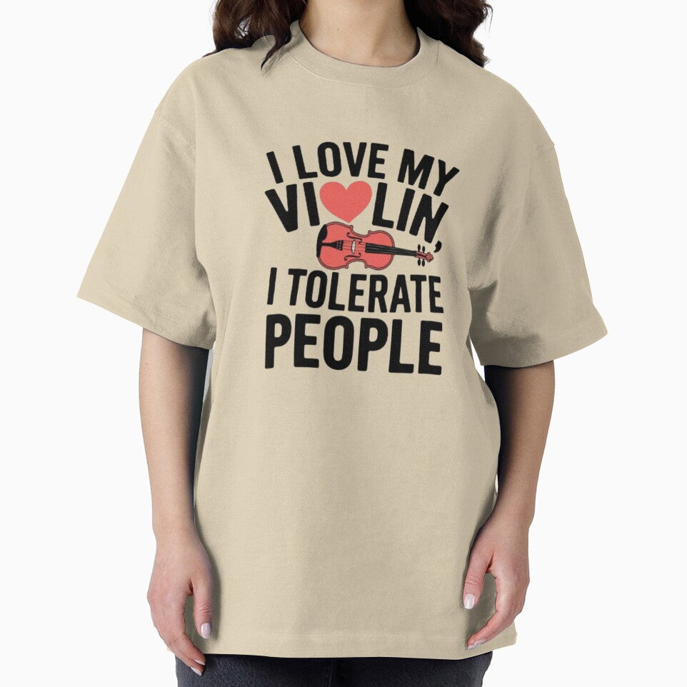 I Love My Violin, I Tolerate People by 123ks T-Shirts, Hoodie, Sweatshirt | BlankRebels.com (Image 2)