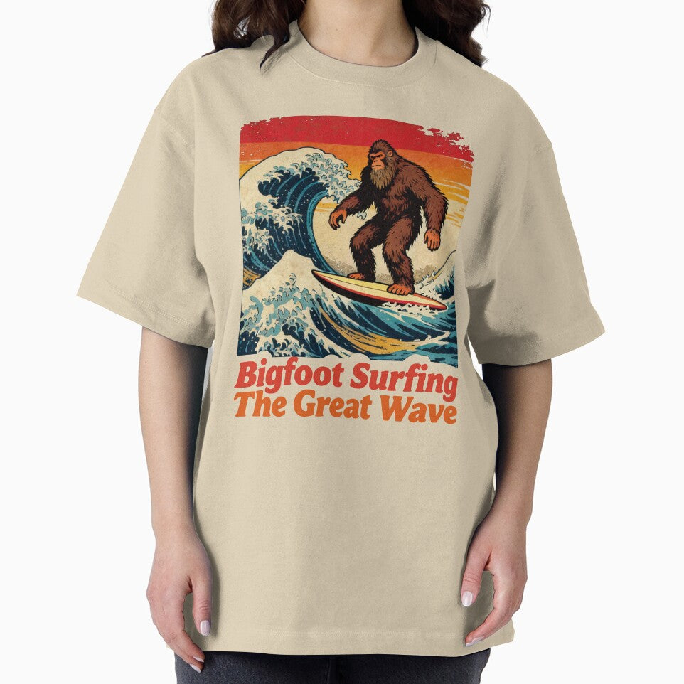 Bigfoot Surfing The Great Wave. #2 by EunsooLee