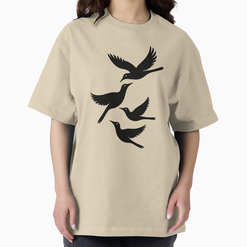 Four Calling Birds Retro Mid-Century Cut-Out 4 by taiche T-Shirts, Hoodie, Sweatshirt | BlankRebels.com (Image 2)