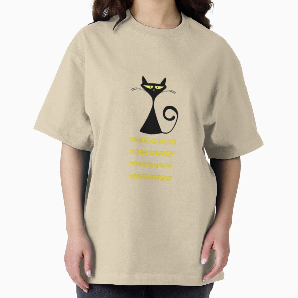 Spooky Black Cat with Yellow Eyes Halloween Design by SOLIORA  ATELIER T-Shirts, Hoodie, Sweatshirt (Image 2)