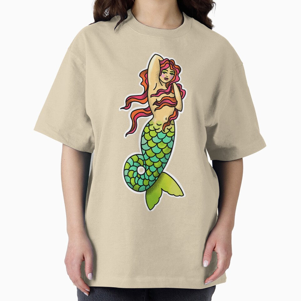 Mermaid tattoo, neotraditional style by weilertsen T-Shirts, Hoodie, Sweatshirt | BlankRebels.com (Image 2)