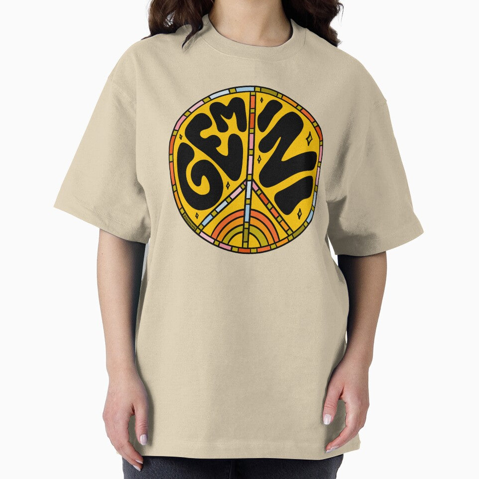Gemini Peace Sign by doodlebymeg T-Shirts, Hoodie, Sweatshirt | BlankRebels.com (Image 2)