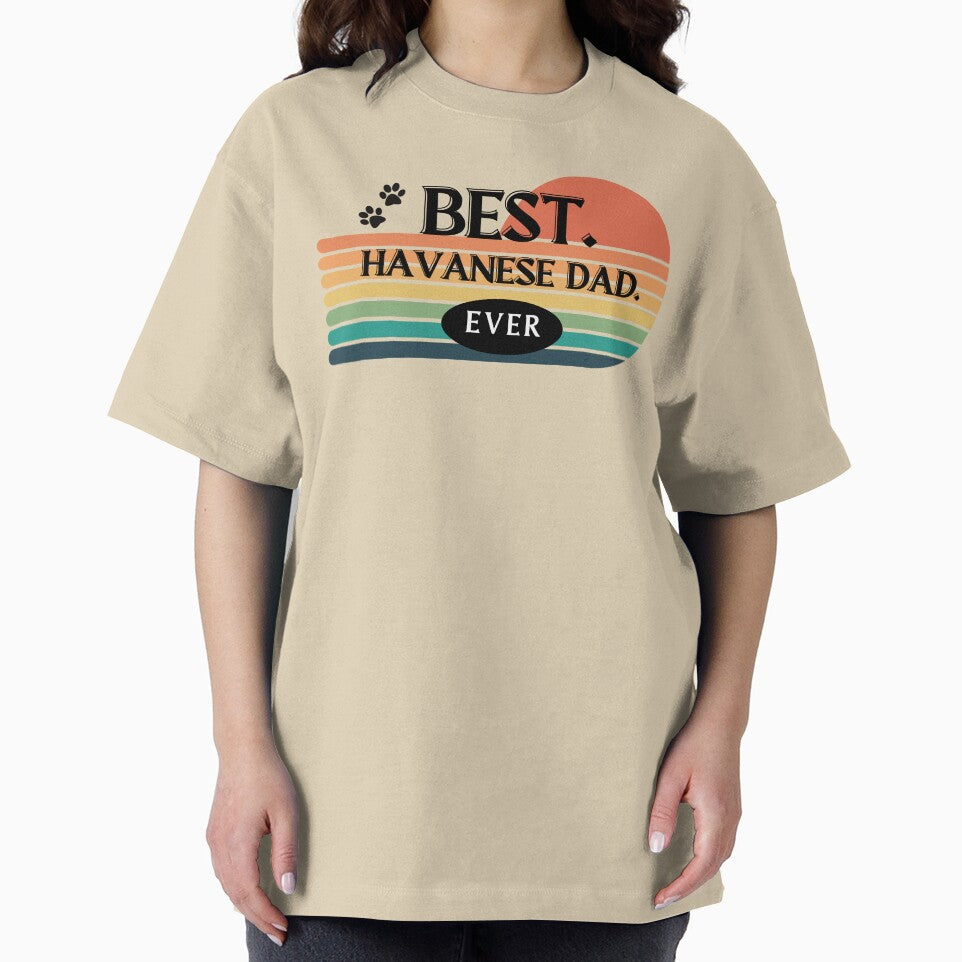 BEST Havanese Dad Ever. Fun, Retro Design for Dog Dads! by HavaHug T-Shirts, Hoodie, Sweatshirt | BlankRebels.com (Image 2)