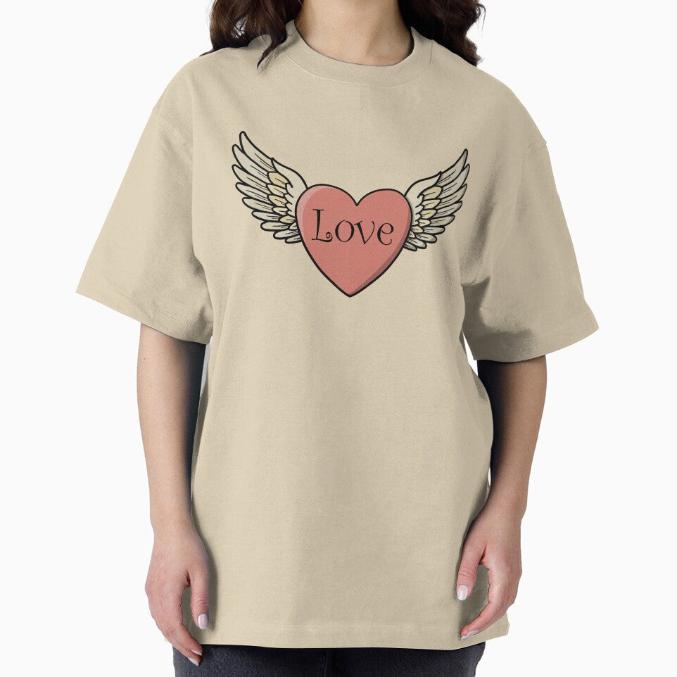Classic Winged Heart Love Tattoo Style by shopdiego T-Shirts, Hoodie, Sweatshirt | BlankRebels.com (Image 2)