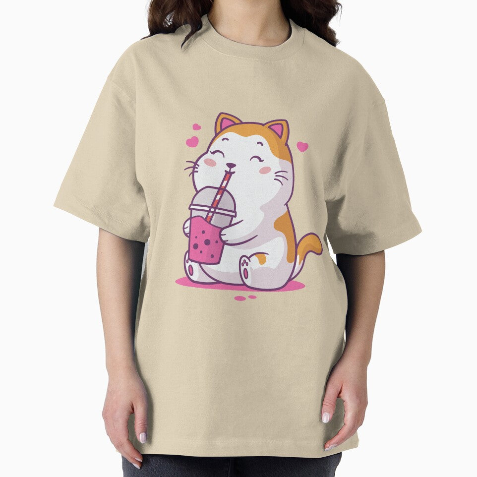 Bubble Tea Kitten Kawaii by zoljo T-Shirts, Hoodie, Sweatshirt | BlankRebels.com (Image 2)