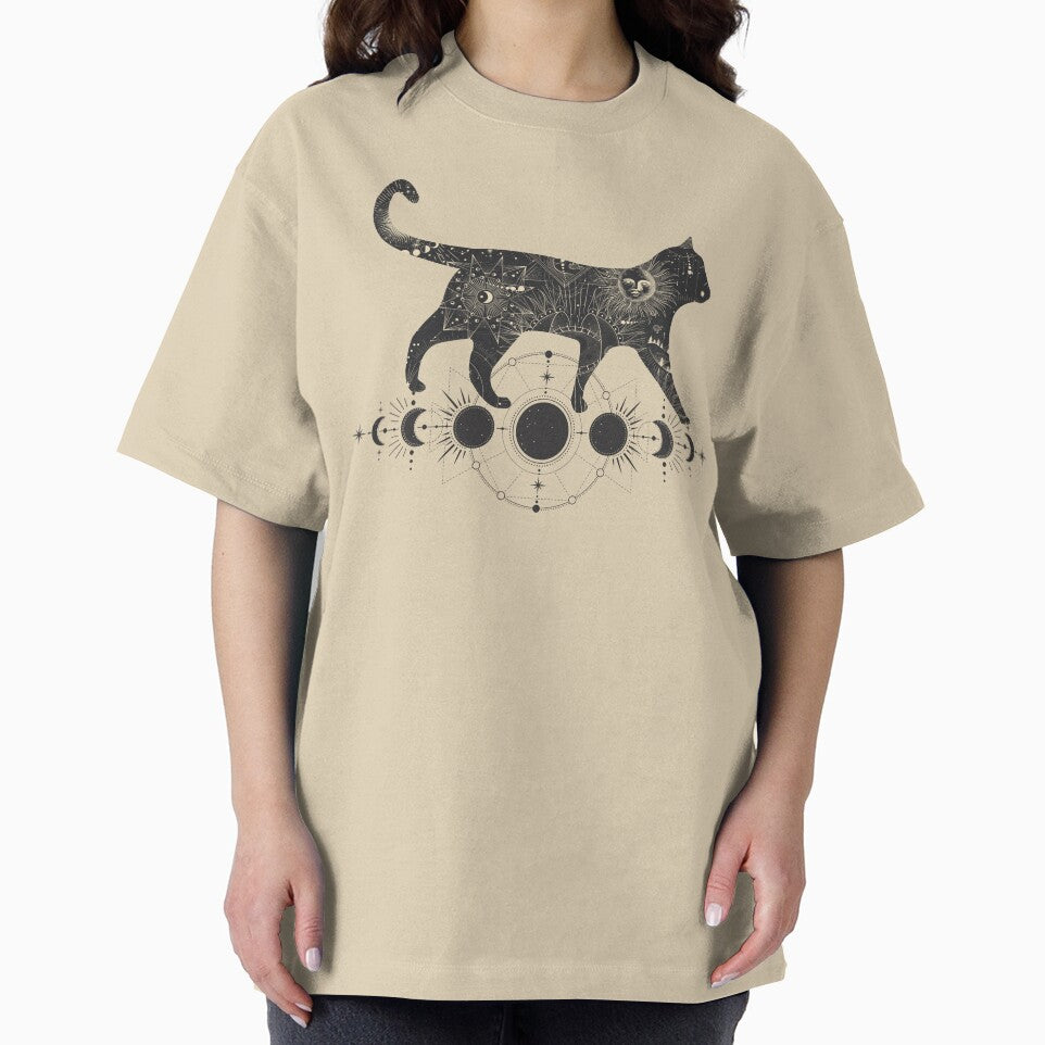 Celestial Cat walks on the moon by eireaine T-Shirts, Hoodie, Sweatshirt | BlankRebels.com (Image 2)