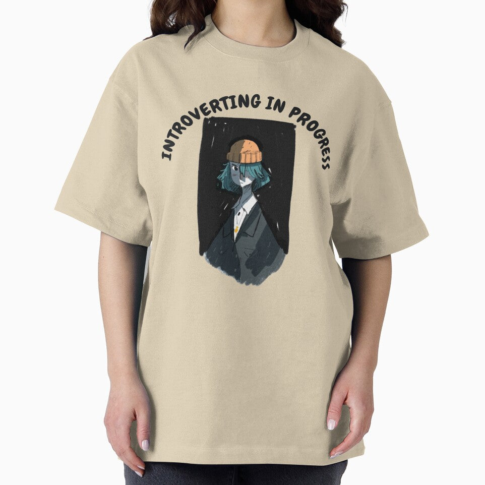 Introverting in Progress | Funny Introvert Aesthetic Art by UMA T-Shirts, Hoodie, Sweatshirt | BlankRebels.com (Image 2)