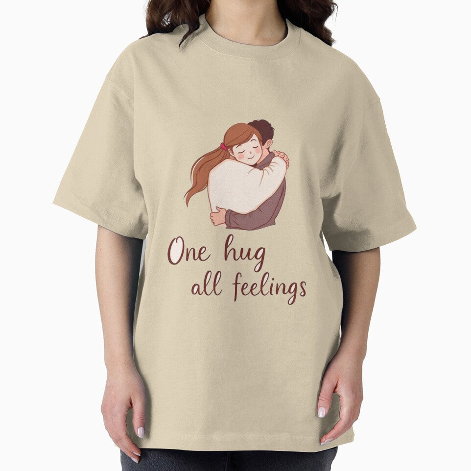One Hug, All Feelings – Cute Couple Illustration by Wizdem Artworkz T-Shirts, Hoodie, Sweatshirt | BlankRebels.com (Image 2)