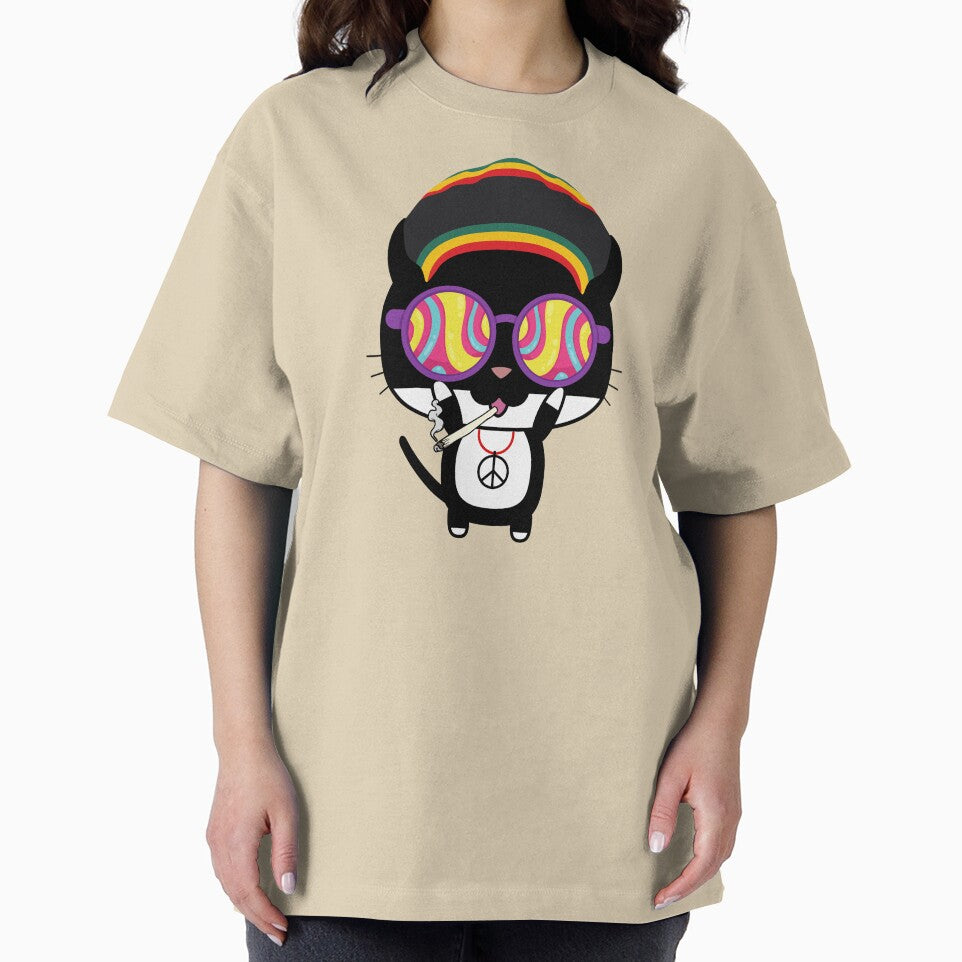 Hippie Cat by Dragonheart401 T-Shirts, Hoodie, Sweatshirt | BlankRebels.com (Image 2)