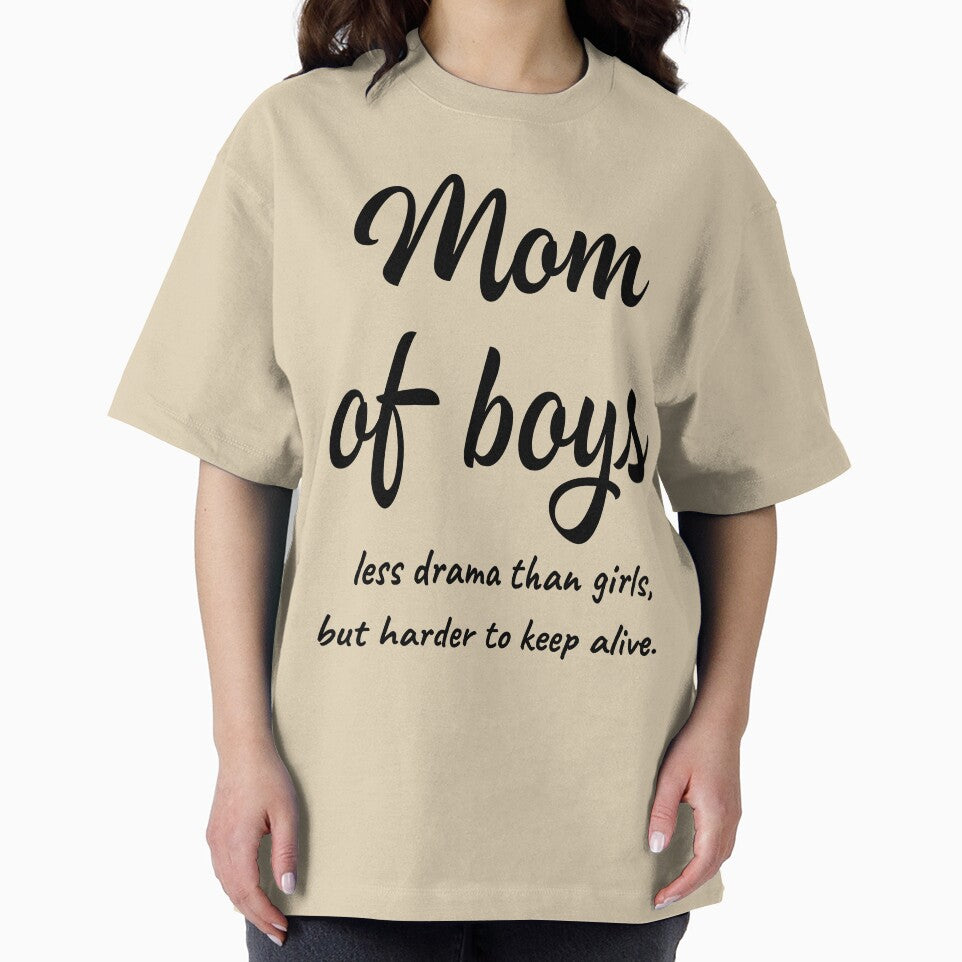 Mom Of Boys Less Drama Than Girls Funny Memes for Mom's by Style2Vie T-Shirts, Hoodie, Sweatshirt | BlankRebels.com (Image 2)