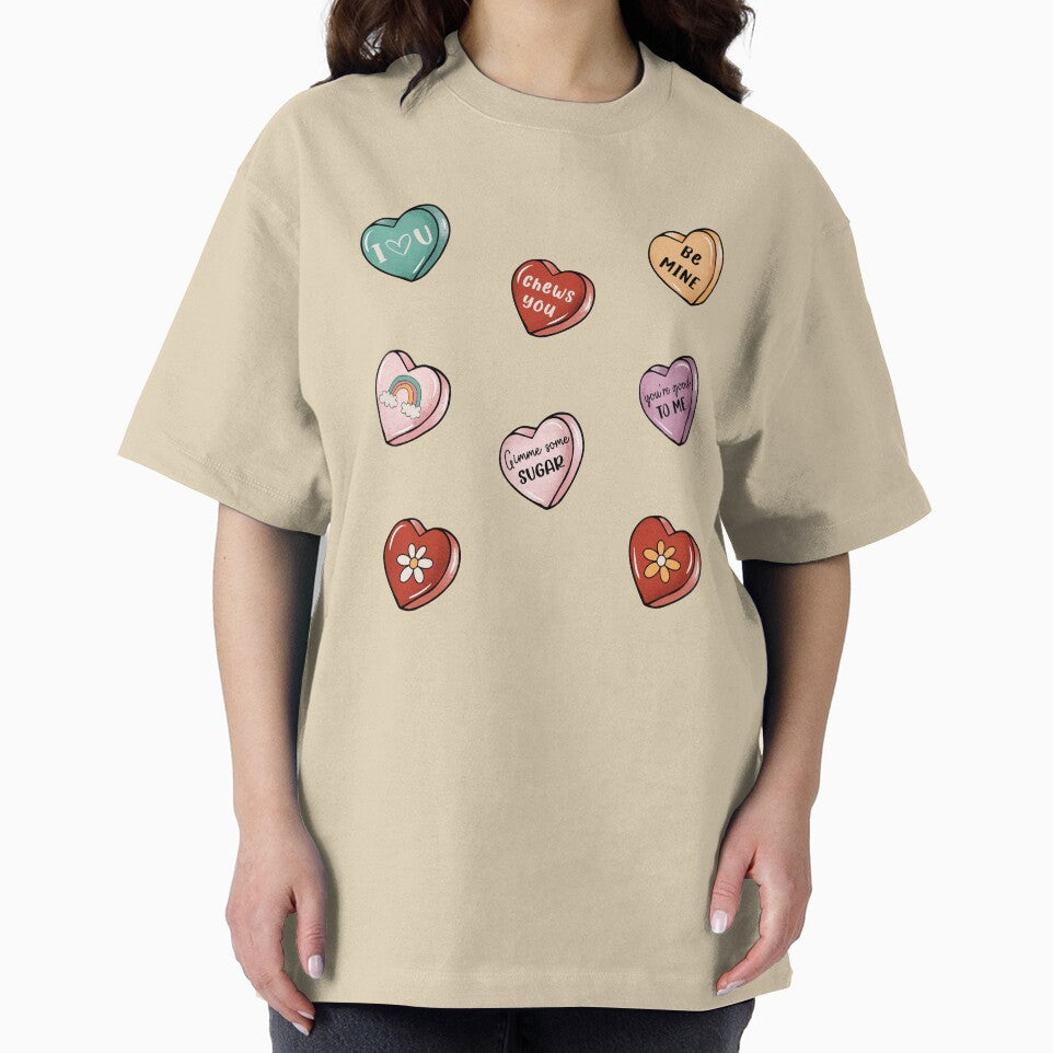 Valentine's Candy Heart by GOODMORNING-ART T-Shirts, Hoodie, Sweatshirt | BlankRebels.com (Image 2)