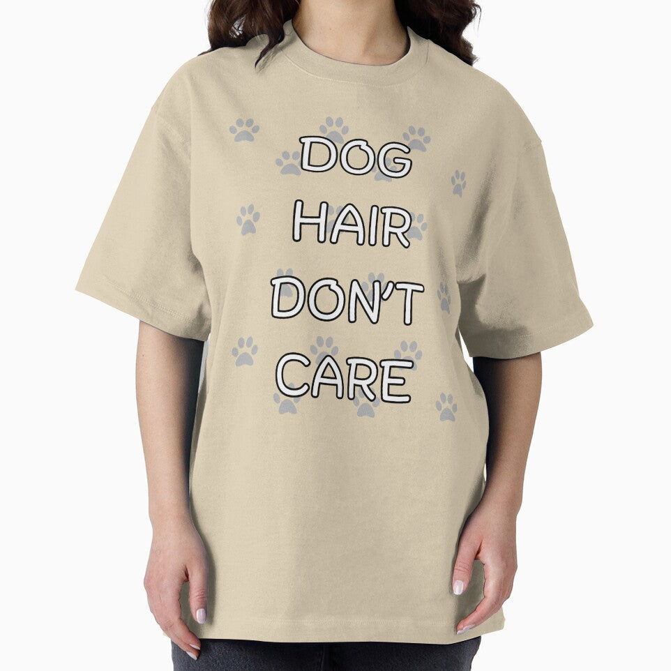 Dog Hair Don't Care Funny T-Shirt | Dog Mom Shirt | Crazy Dog Lady Gift for Dog Lovers by PawGiggles Hoodie,... (Image 2)