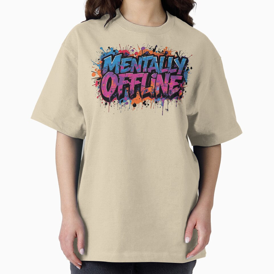 Mentally Offline | Sarcastic Humor Design by Too Real Co by TooRealCo T-Shirts, Hoodie, Sweatshirt (Image 2)