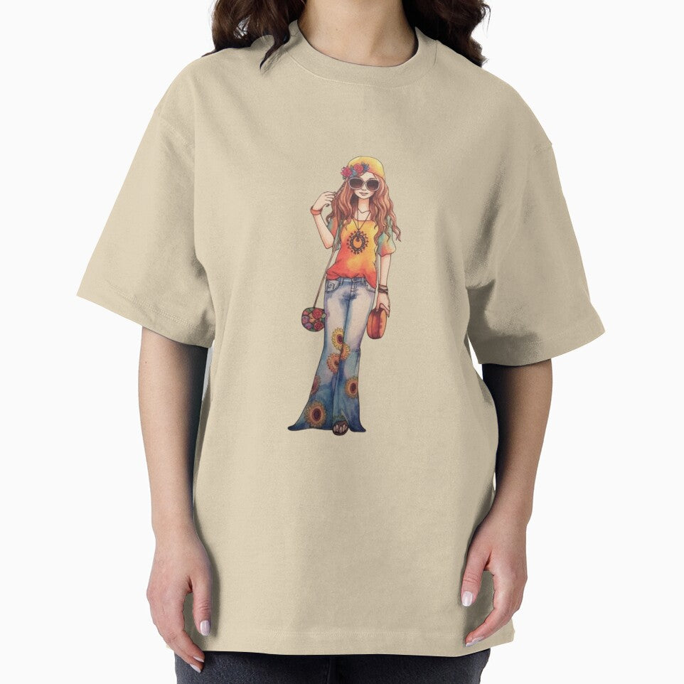 Cute Hippie Girl by Sketch-Shack T-Shirts, Hoodie, Sweatshirt | BlankRebels.com (Image 2)