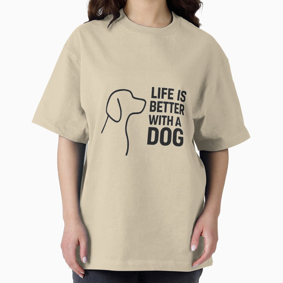 Life Is Better Dog – Minimalist Dog Lover Quote T-Shirts, Hoodie, Sweatshirt